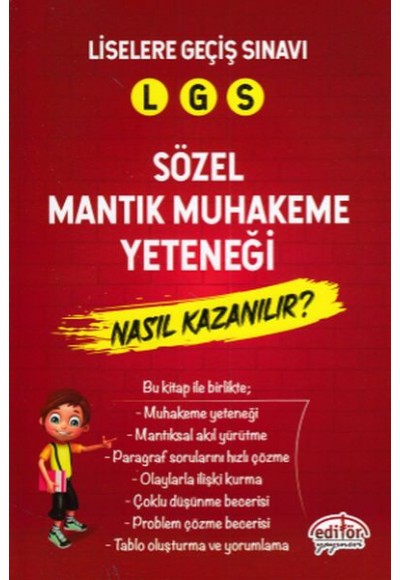 Editör LGS Sözel Mantık Muhakeme Yeteneği Nasıl Kazanılır (Yeni)
