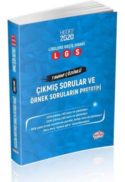 Editör LGS Çıkmış Sorular ve Örnek Soruların Prototipi (Yeni)