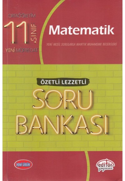 Editör 11. Sınıf Matematik Özetli Lezzetli Soru Bankası (Yeni)