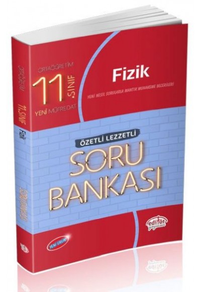 Editör 11. Sınıf Fizik Özetli Lezzetli Soru Bankası (Yeni)