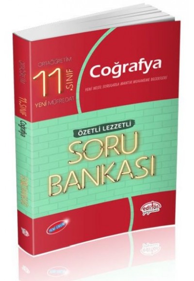 Editör 11. Sınıf Coğrafya Özetli Lezzetli Soru Bankası (Yeni)