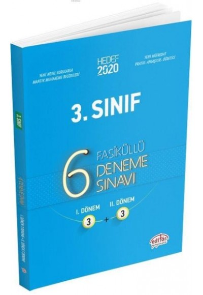 Editör 3. Sınıf Fasiküllü 6 Deneme Sınavı