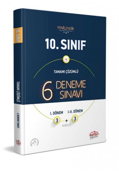 Editör 10. Sınıf 6 Fasikül (3+3) Deneme Sınavı