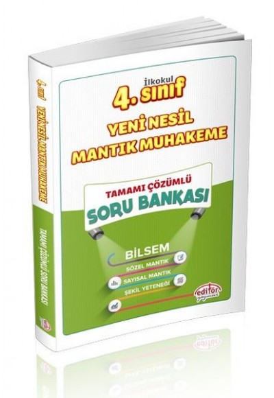 Editör 4. Sınıf Bilsem Yeni Nesil Mantık Muhakeme Yeteneği Soru Bankası