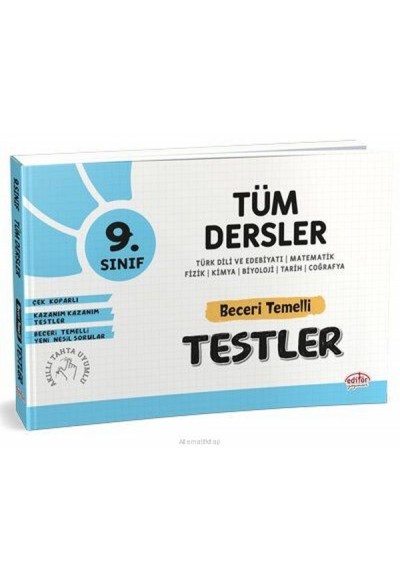 Editör 9. Sınıf Tüm Dersler Beceri Temelli Testler (Yeni)