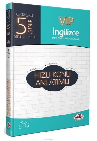 Editör 5. Sınıf VIP İngilizce Hızlı Konu Anlatımlı (Yeni)