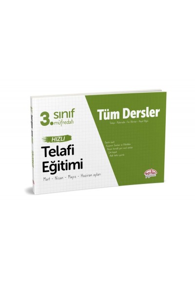 Editör 3. Sınıf Tüm Dersler Hızlı Telafi Eğitimi