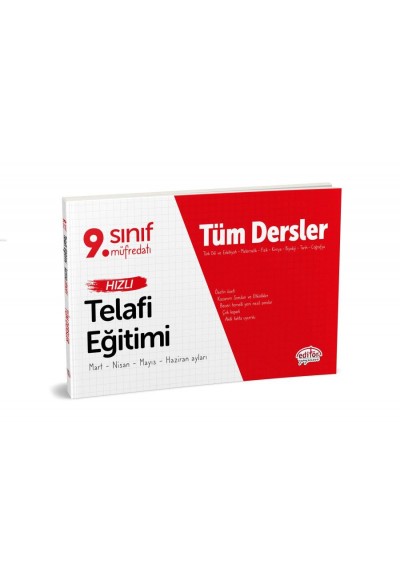 Editör 9. Sınıf Tüm Dersler Hızlı Telafi Eğitimi