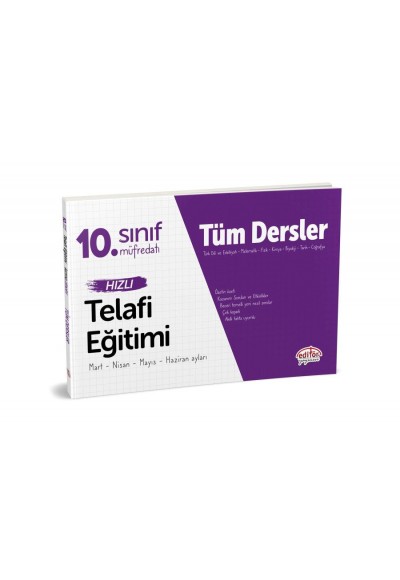 Editör 10. Sınıf Tüm Dersler Hızlı Telafi Eğitimi