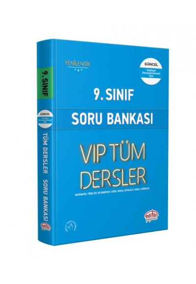 Editör 9. Sınıf Tüm Dersler Soru Bankası Mavi Kitap