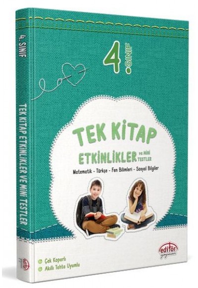 Editör 4. Sınıf Tek Kitap Etkinlikler ve Mini Testler