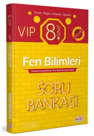 Editör 8. Sınıf VIP Fen Bilimleri Soru Bankası