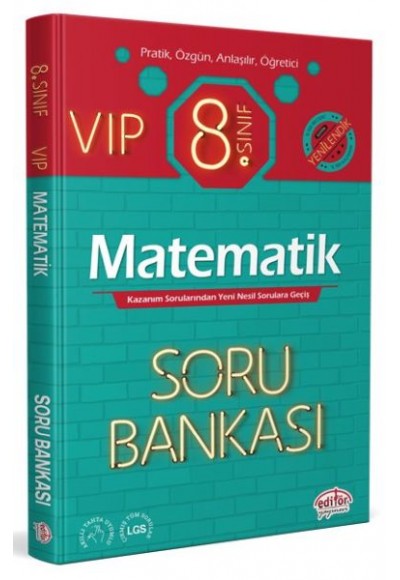 Editör 8. Sınıf VIP Matematik Soru Bankası