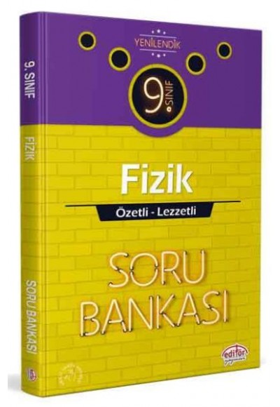 Editör 9. Sınıf Fizik Özetli Lezzetli Soru Bankası