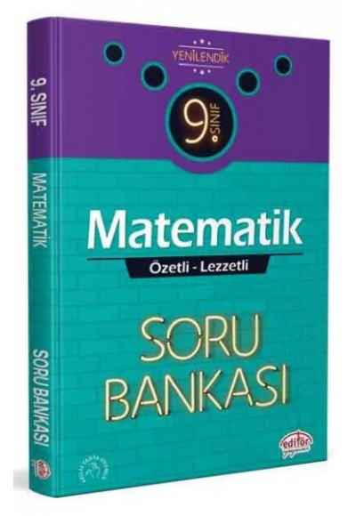 Editör 9. Sınıf Matematik Özel Lezzetli Soru Bankası (YENİ)