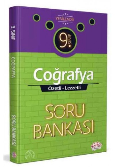 Editör 9. Sınıf Coğrafya Özel Lezzetli Soru Bankası (YENİ)