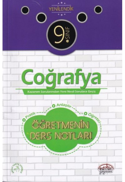Editör 9. Sınıf Coğrafya Öğretmenin Ders Notları