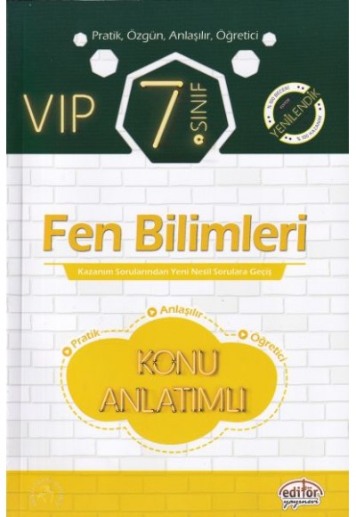 Editör 7.Sınıf VIP Fen Bilimleri Konu Anlatımlı