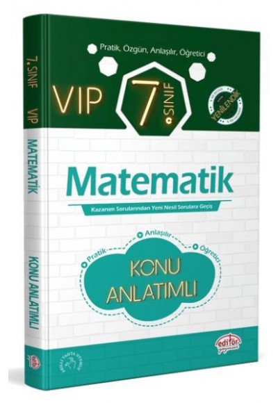 Editör - 7.Sınıf VIP Matematik Konu Anlatımlı