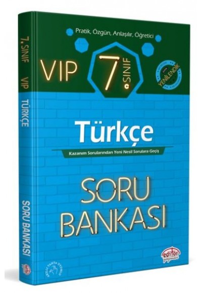 Editör 7. Sınıf VIP Türkçe Soru Bankası