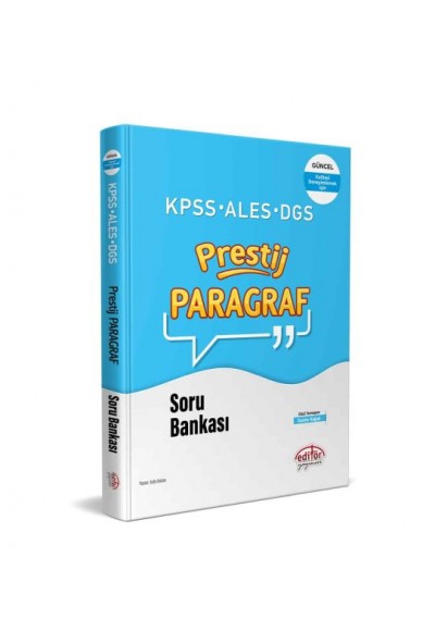 Editör KPSS-ALES-DGS Prestij Paragraf Soru Bankası