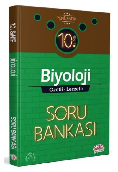 Editör 10. Sınıf Biyoloji Özetli Lezzetli Soru Bankası