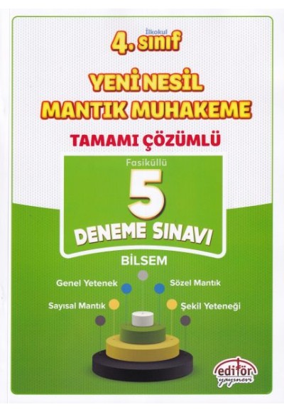 Editör 4. Sınıf Tamamı Çözümlü 5 Deneme