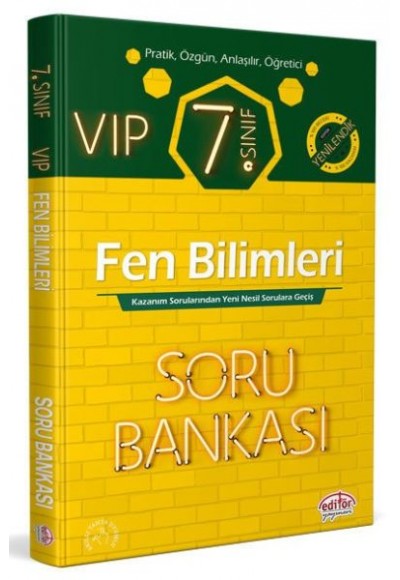 Editör 7. Sınıf VIP Fen Bilimleri Soru Bankası