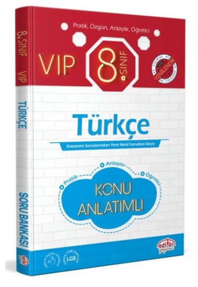 Editör 8. Sınıf VIP Türkçe Konu Anlatımı