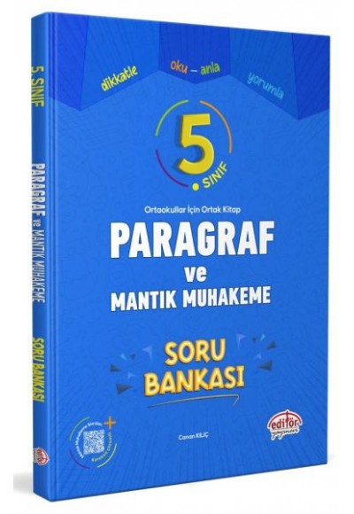 Editör 5. Sınıf Paragraf ve Mantık Muhakeme Soru Bankası