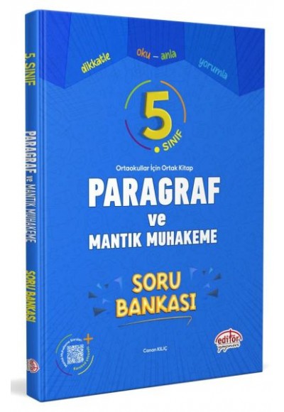 Editör 5. Sınıf Paragraf ve Mantık Muhakeme Soru Bankası