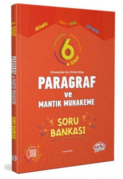Editör 6. Sınıf Paragraf ve Mantık Muhakeme Soru Bankası