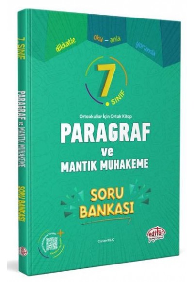 Editör 7. Sınıf Paragraf ve Mantık Muhakeme Soru Bankası