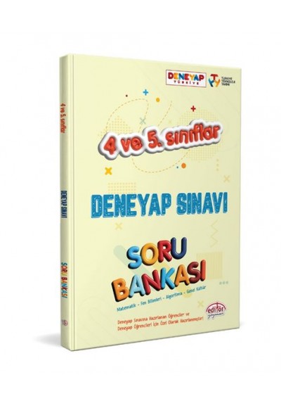 Editör 4 ve 5. Sınıflar Deneyap Sınavı Soru Bankası