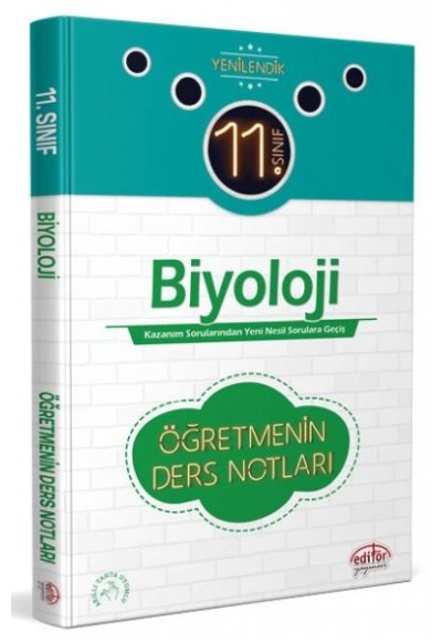 Editör 11.Sınıf Biyoloji Öğretmenin Ders Notları