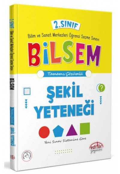 Editör 2. Sınıf Bilsem Hazırlık Şekil Yeteneği Tamamı Çözümlü