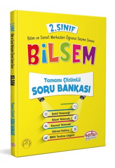 Editör 2. Sınıf Bilsem Çözümlü Soru Bankası