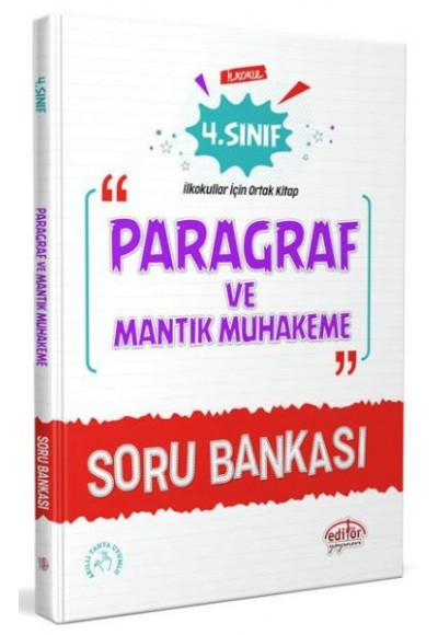 Editör 4. Sınıf Paragraf ve Mantık Muhakeme Soru Bankası
