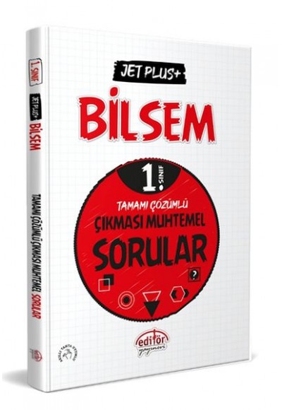 Editör 1. Sınıf Bilsem Jet Plus+ Tamamı Çözümlü Çıkması Muhtemel Sorular