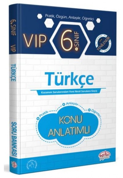 Editör 6. Sınıf VIP Türkçe Konu Anlatımlı