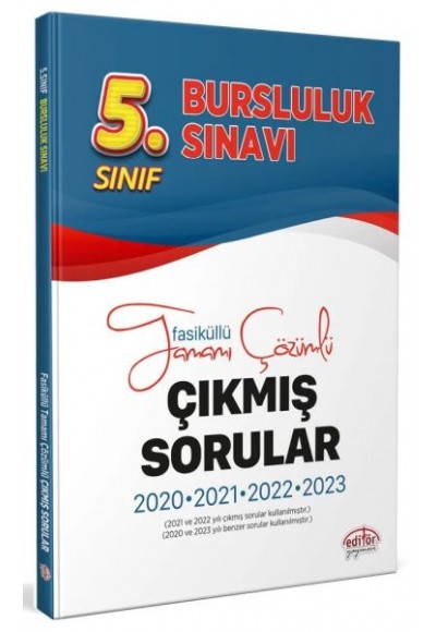 Editör 5.Sınıf İokbs Bursluluk Sınavı Tamamı Çözümlü Çıkmış Sorular