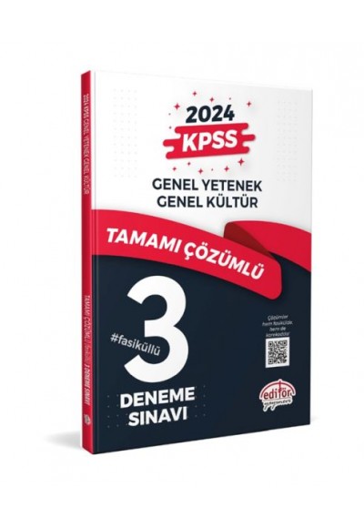 Editör Kpss Genel Yetenek - Genel Kültür Tamamı Çözümlü 3 Fasikül Deneme