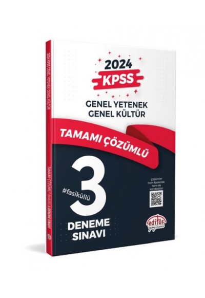 Editör Kpss Genel Yetenek - Genel Kültür Tamamı Çözümlü 3 Fasikül Deneme