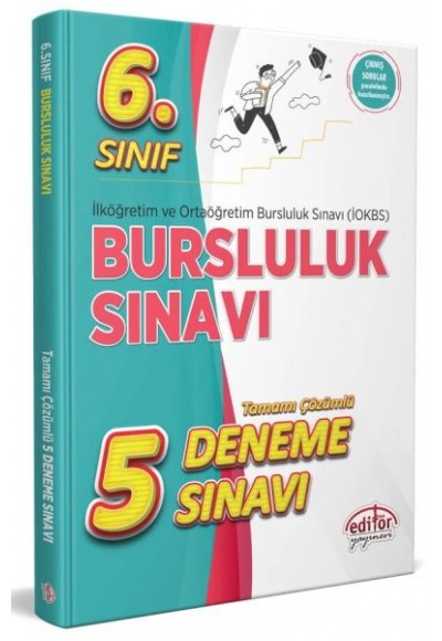 Editör 6.Sınıf İokbs Bursluluk Sınavı Tamamı Çözümlü 5 Deneme Sınavı