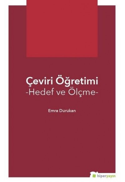 Çeviri Öğretimi - Hedef ve Ölçme