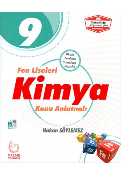 Palme 9.Sınıf Fen Liseleri Kimya Konu Kitabı (Yeni)