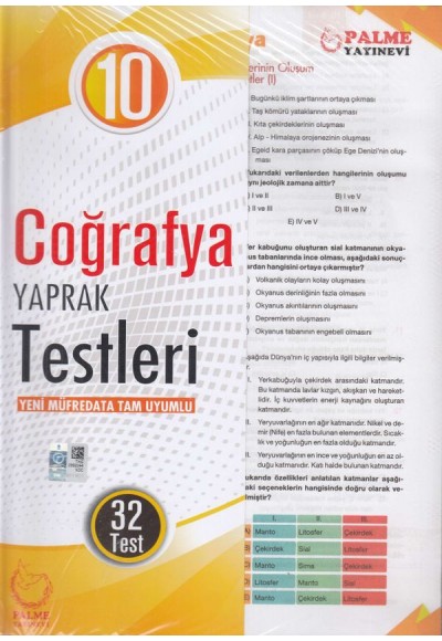 Palme 10.Sınıf Coğrafya Yaprak Test (Yeni)