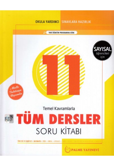 Palme 11. Sınıf Sayısal Tüm Dersler Soru Bankası (Yeni)