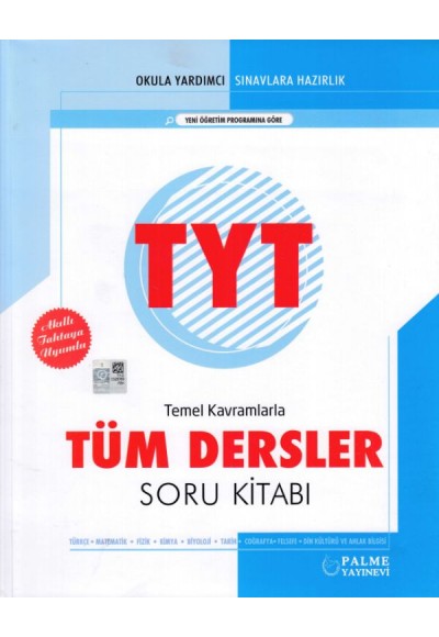 Palme TYT Temel Kavramlarla Tüm Dersler Soru Kitabı