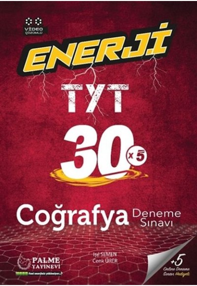 Palme Enerji TYT Coğrafya 30 Deneme Sınavı